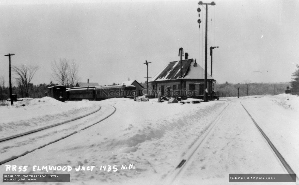 Postcard: Elmwood Junction, New Hampshire - 1935
